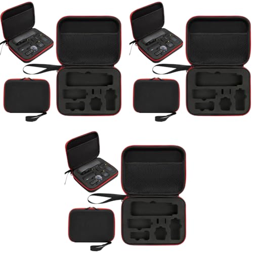 Verilux® Black Carrying Case for DJI Osmo Pocket 3 Camera Storage Bag with Hand Strap Travel Accessories Polyurethane 3PCS Verilux® Black Carrying Case for DJI Osmo Pocket 3 Camera Storage Bag with Hand Strap Travel Accessories Polyurethane 3PCS